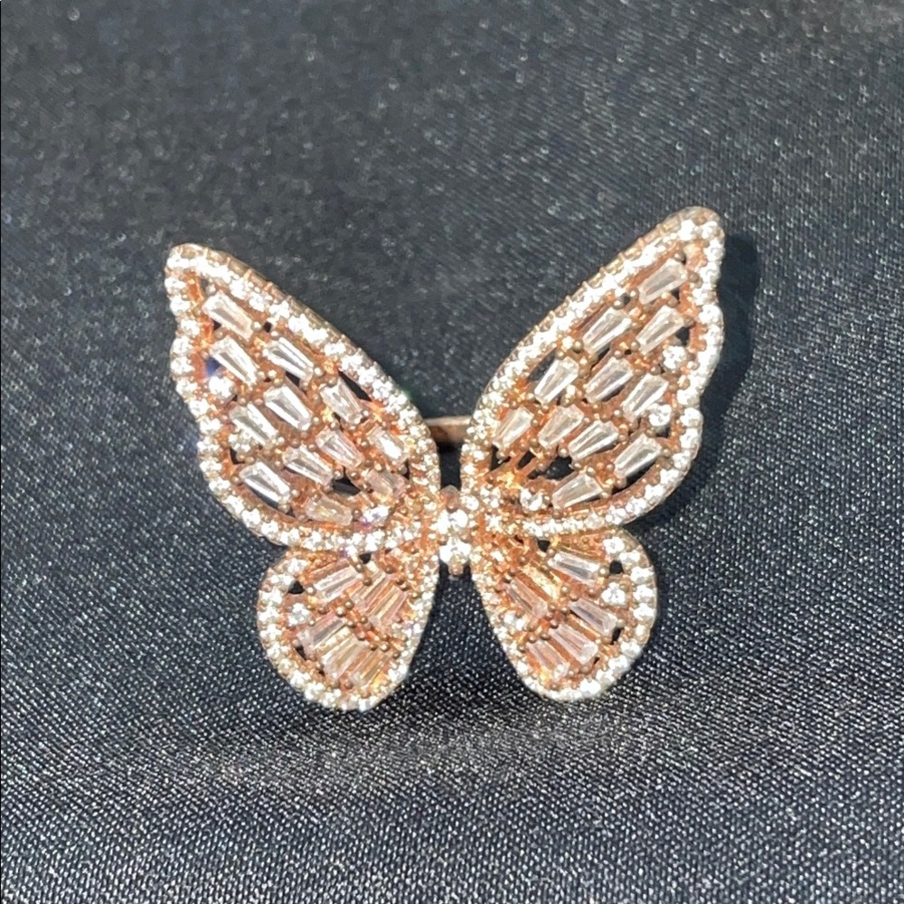 Elegant Butterfly Gold Ring